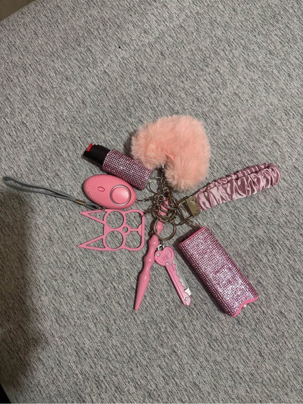 Pink Women's Safety Accessory Keychain Set - Picture 2 of 2
